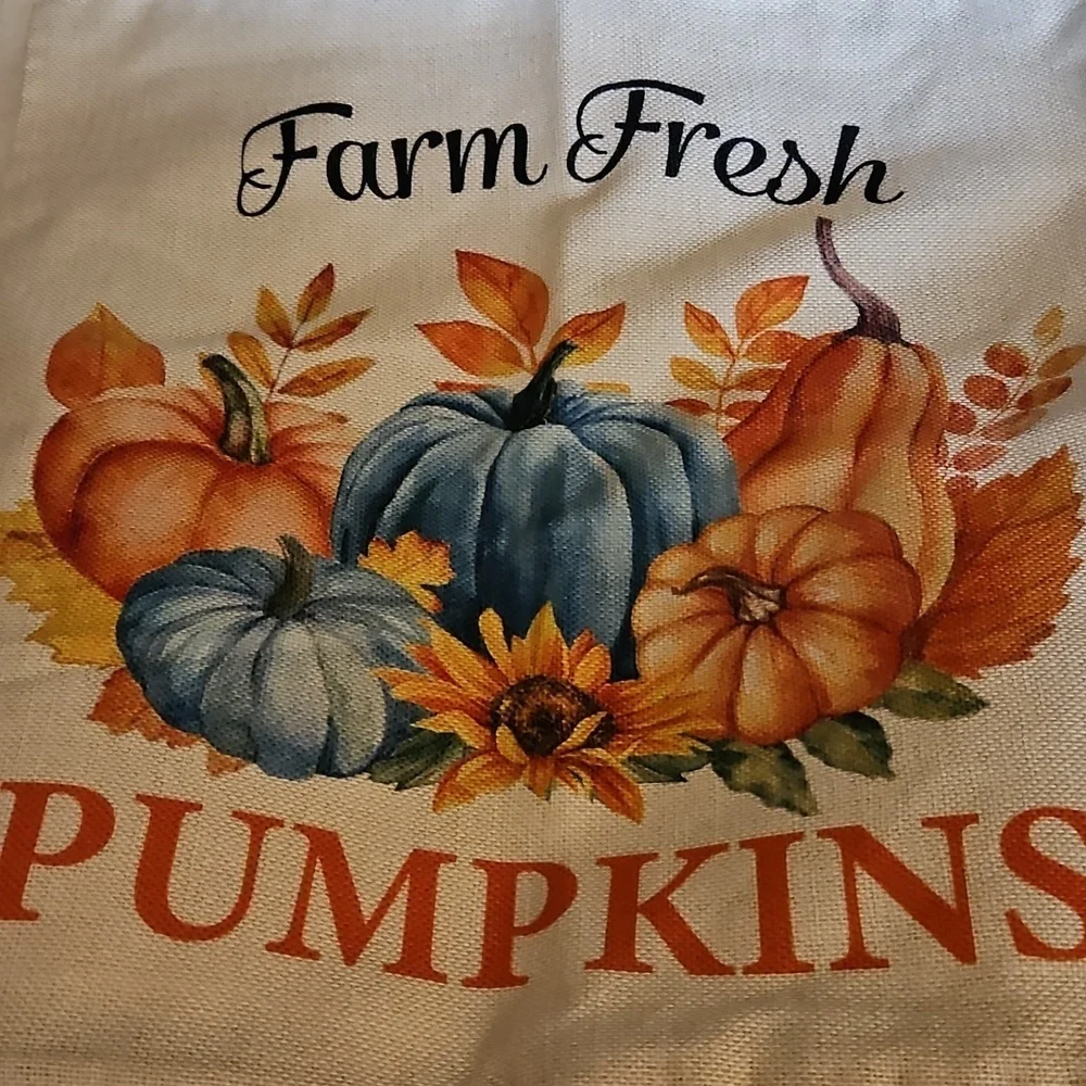 3/$30 Set of Four Autumn Gnome Decorative Country Canvas Throw Pillow Covers